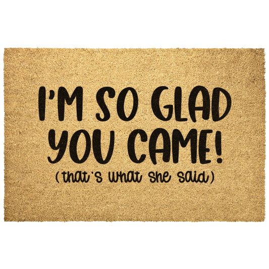 Doormat for Office, Michael Scott Quote Doormat, The Office, Funny Doo rmat, Thats What She Said, I Can't Believe You Came, Funny Doormat