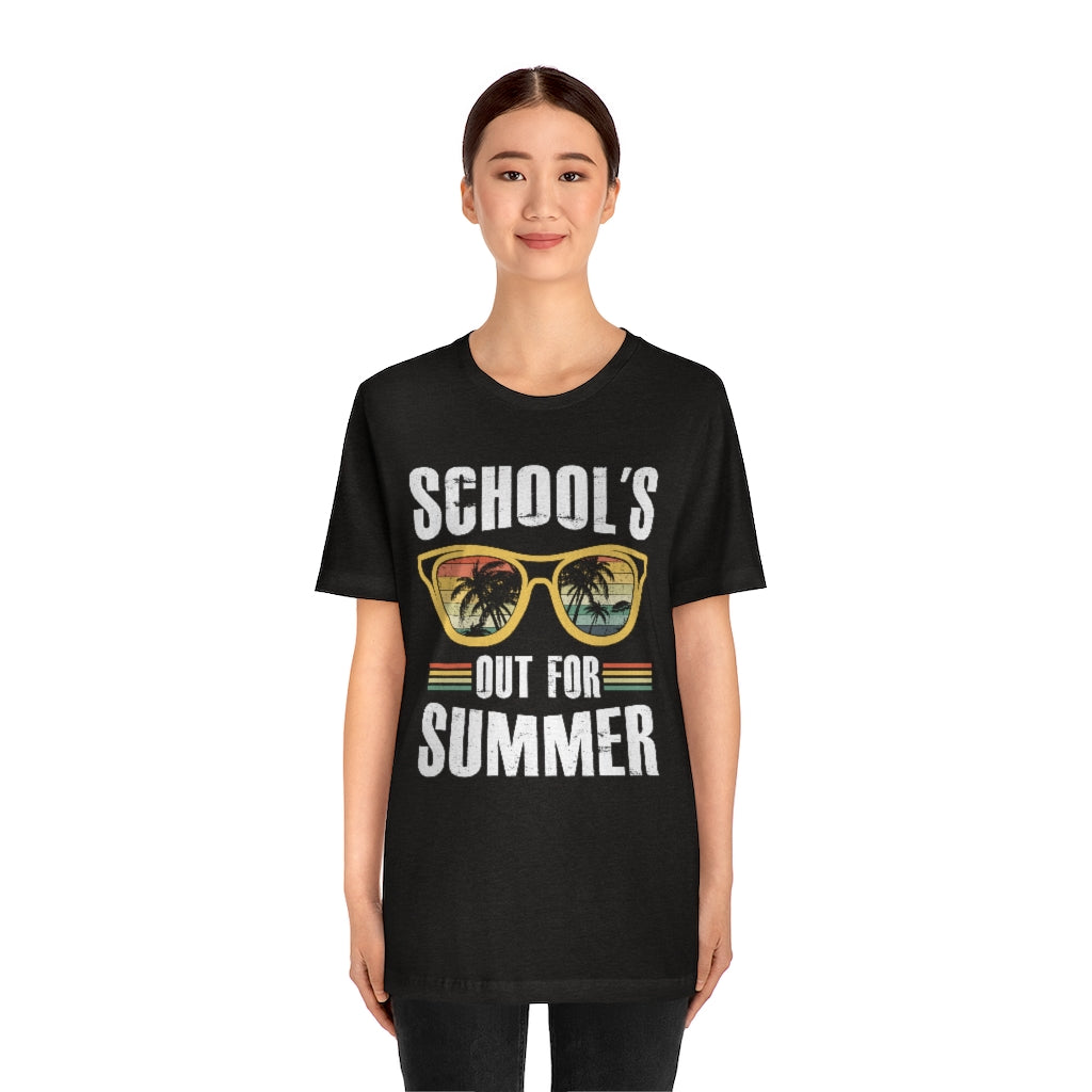 School's Out For Summer Male Teacher T-Shirt Unisex Sizing