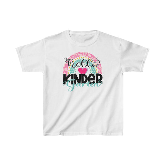 Hello Kindergarten Rainbow Back to School Kids Shirt